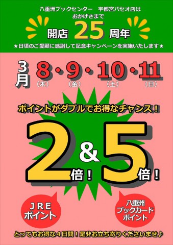 宇都宮店25周年ポスター【ポイントのみ】